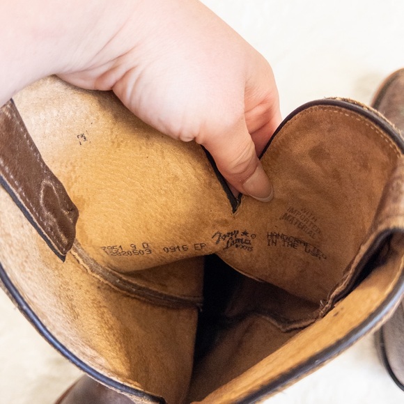 Brown Western Cowboy Boots Tony Lama - Picture 7 of 9